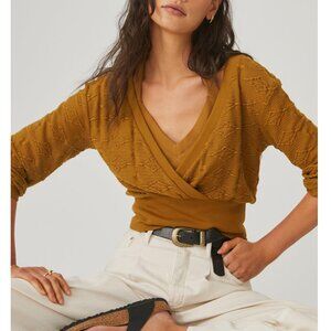 Anthropologie Knit 2-Piece Sweater & Tank Set Brown XL